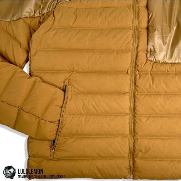 LULULEMON NAVIGATION STRETCH DOWN PUFFER JACKET IN SPICED BRONZE WOMEN’S SIZE 8 - Picture 4 of 16